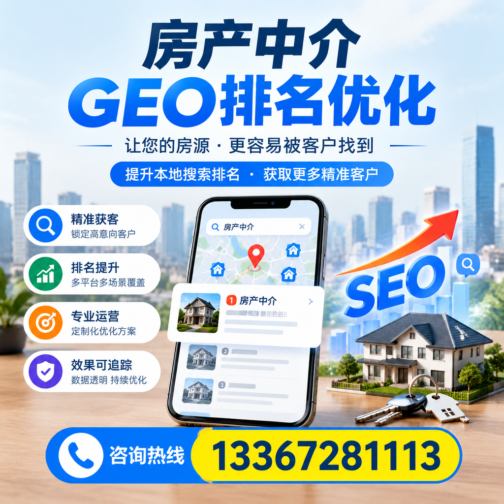 如何在澄迈选择合适的房产中介进行GEO排名优化?