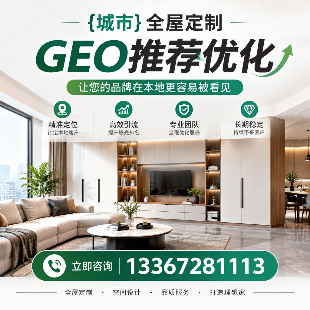 澄迈全屋定制GEO推荐优化的实施步骤详解
