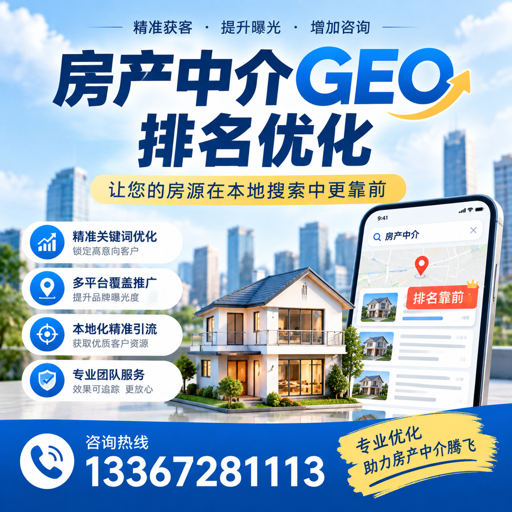 房产中介GEO排名优化工具推荐,助力澄迈业务