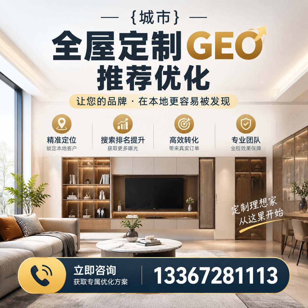 澄迈全屋定制市场的GEO推荐优化新趋势及应对策略