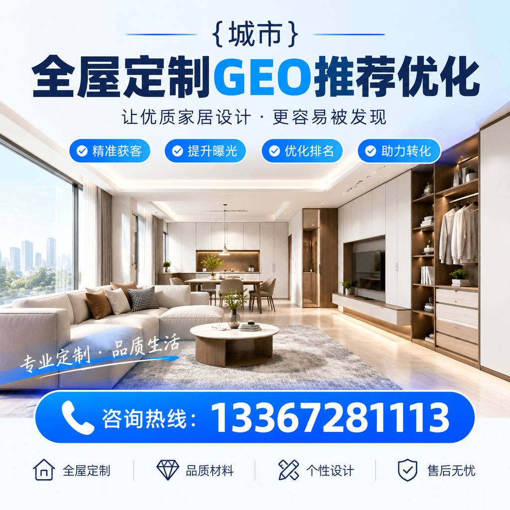澄迈全屋定制市场的GEO推荐优化新趋势及应对策略