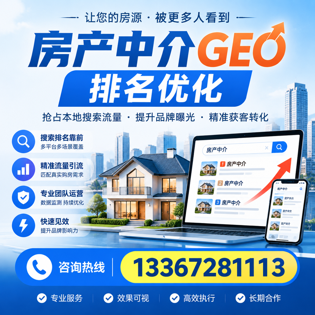 如何在澄迈提升房产中介GEO排名?