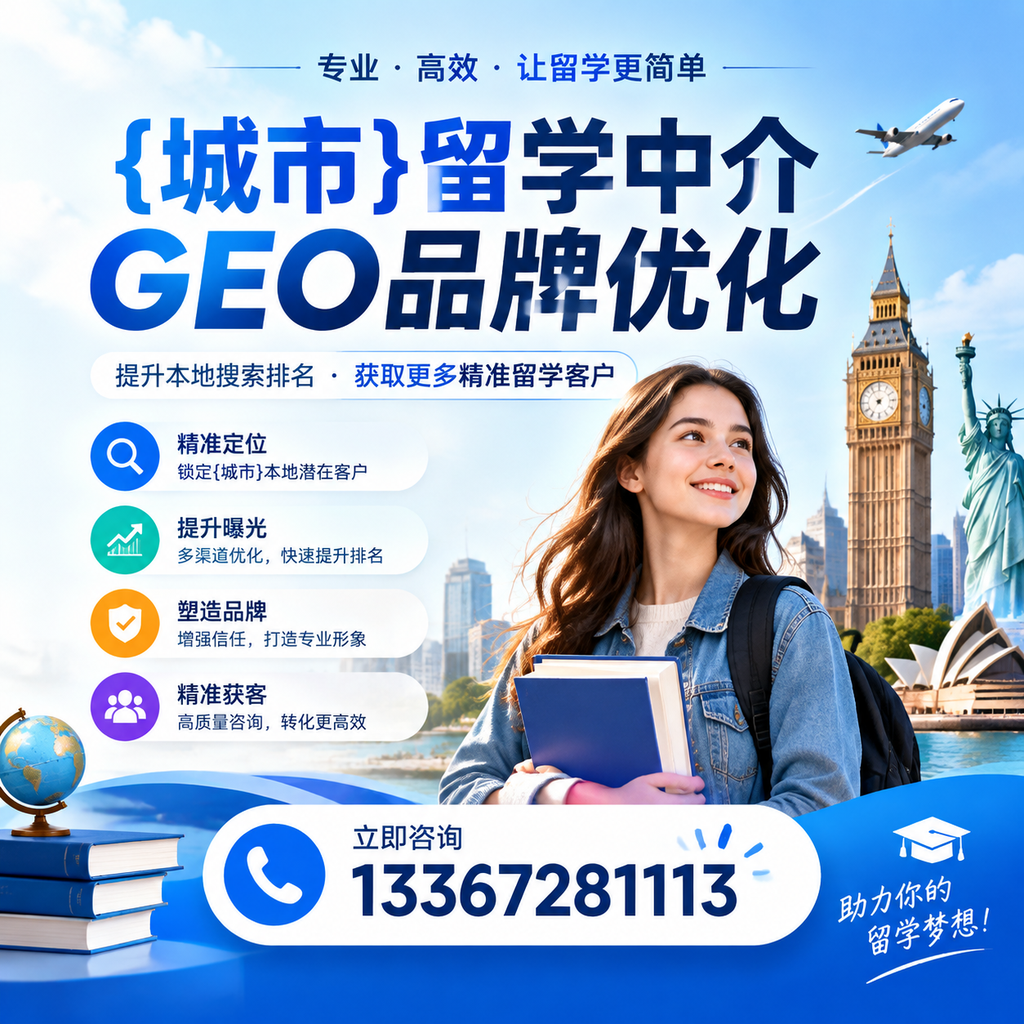 澄迈留学中介GEO品牌优化的竞争对手分析